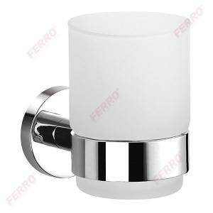 Ferro Grace üveg fogmosópohár tartóval (AC03)