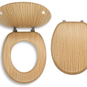 Ferro Novaservis Prestige bambusz mintás WC ülőke (WC/BAMBUS)