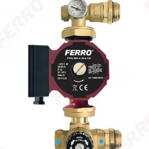 Ferro padlófűtési osztóra szerelhető keverőegység 25-60 szivattyúval (GM60GPA)