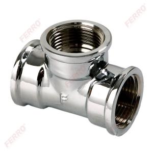 Ferro T idom krómozott 3/4" sárgaréz (T03C)