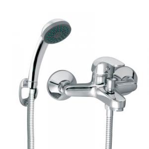 Ferro Vasto egykaros, fali kádtöltő csaptelep zuhanyszettel (BVA11)
