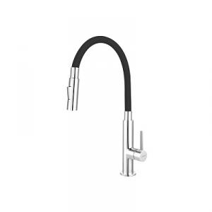 Ferro Zumba Slim 2F mosogató csaptelep flexibilis kifolyócsővel, fekete (BZA43B)