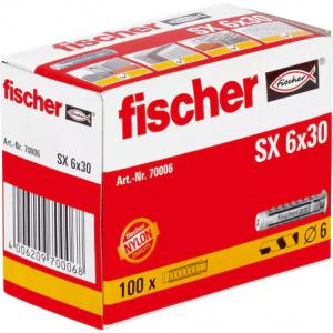 Fischer dübel sx 6x30 dobozos (70006)