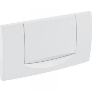 Geberit 200F fehér nyomólap, szögletes, öblítés-stop működtetésű (115.222.11.1)