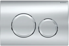 GEBERIT Delta20 nyomólap kétmennyiséges  Fényes króm (115.127.21.1)