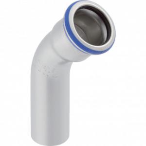 Geberit Mapress ívidom 42/45° KB rozsdamentes acél (32707)