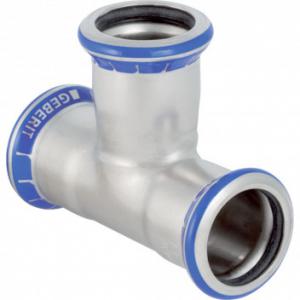 Geberit Mapress rozsdamentes T-idom egál, acél D76,1 (31009)