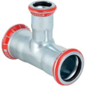 GEBERIT Mapress szénacél szűkített T-idom d42-22-42 (DN40-20-40)