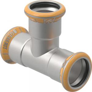 Geberit Mapress Therm egál T-idom 54mm rozsdamentes acél (43008)