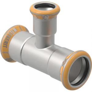 Geberit Mapress Therm szűkített T-idom 28-22-28 rozsdamentes acél (41211)