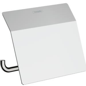 Hansgrohe AddStoris WC papír tartó fedlappal, króm (41753000)