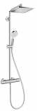 Hansgrohe Crometta E 240 1jet Showerpipe EcoSmart, termosztátos csapteleppel  (27281000)