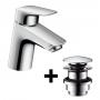 Hansgrohe Logis ComfortZone egykaros mosdócsaptelep 70 cm (71077000)