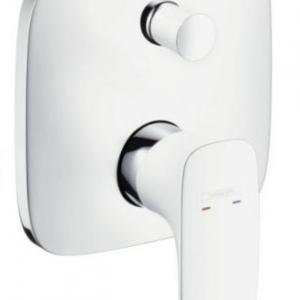 Hansgrohe PuraVida egykaros, falsík alatti kád csaptelep színkészlet, fehér/króm (15445400)