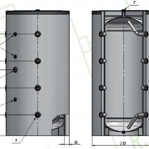 Heizer PUS-1002F puffertartály levehető szigeteléssel (70-100002F)