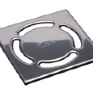 HL037Pr.1E nemesacél lefolyórács 115x115mm Primus szifonbetétes rácstartókhoz