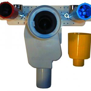 HL134/40 Mosdószifon (falba süllyesztve) szerelvény DN40 (HL134.0 + HL44+ 2 db falikorong+HL42 )