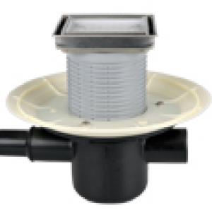 HL300-3020 padlóösszefolyó (átfolyós) DN50 vízszintes csatlakozóval