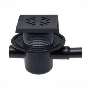 HL300G padlóösszefolyó DN50 vízszintes kimenettel, szigetelő karimával, DN40/50 bemenettel