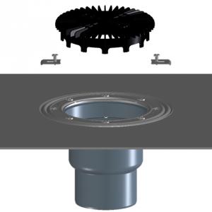 HL3100THK Terasz- és balkonlefolyó test DN75/110