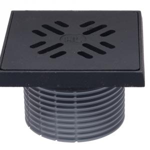 HL39.1G Magasító elem d 110mm/150x150mm öntöttvas lefolyóráccsal és kerettel, bűzzárral