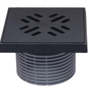 HL39PrG Magasító elem d 110mm/150x150mm öntöttvas lefolyóráccsal és kerettel, "Primus" bűzzárral