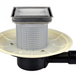 HL510NPr-3020 padlóösszefolyó DN40/50 vízszintes csatlakozóval