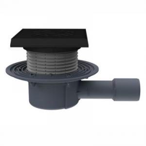 HL510PrblueG padlóösszefolyó DN40/50 vízszintes kimenettel, "Primus blue" bűzzárral