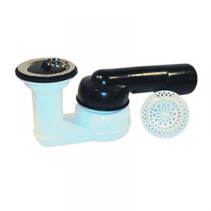 HL514 zuhanytálca szifon, vízszintes DN40/50x6/4" gömbcsuklós kimenettel