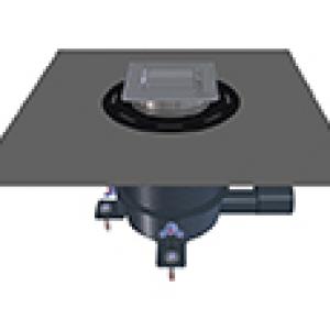 HL541i Épített zuhanylefolyó hajfogóval