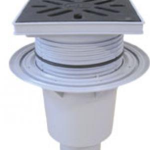 HL616/1 perfekt lefolyó DN110 függőleges kimenettel, mechanikus bűzzárral