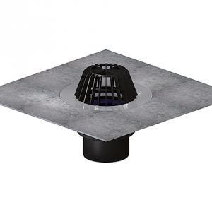 HL62H/2 DN125 lapostetö lefolyó