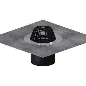 HL62H/5 DN160 lapostetö lefolyó