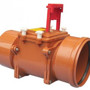 HL720.1 Visszatorlás gátló szelep, DN200 nemesacél csappantyúval, tisztítófedéllel, kézi zárral