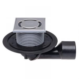 HL80 balkon- és teraszlefolyó DN50/75 elfordítható kimenettel, szigetelő karimával, mechanikus bűzzárral