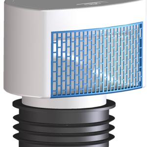 HL901 Légbeszívó szelep DN75/90/110, hőszigeteléssel, rovarhálóval, ajakos tömítőelemmel