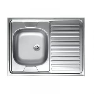 Livinox N-120BK csepptálcás rozsdamentes mosogató, balos medence 80x60x13cm