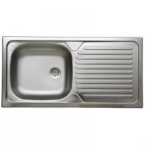 Livinox N-142K rozsdamentes mosogató 860x435mm, 1 medencés, csepptálcás