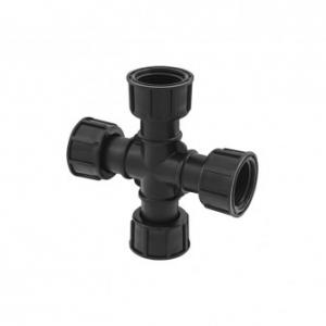 Műanyag hollanderes kereszt 1" BBBB (06280010)