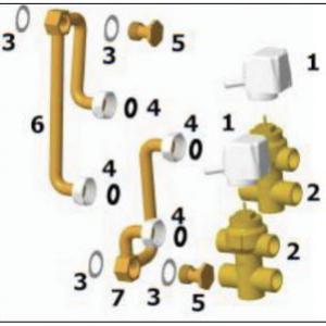 Reverso fan-coil szelep FS200 - 800 készülékekhez (V43RFSK)