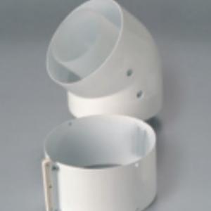 Saunier Duval SDC toldó ívidom pár 45° 100/60 mm (2 db) (korábbi A2033000 helyett)