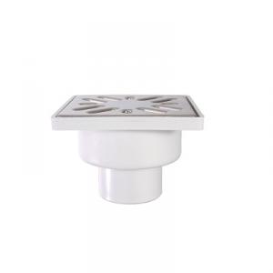 Styron zuhanytálca szifon, alsó kifolyású, műanyag ráccsal, 50 mm-es elfolyással (STY-509-50-M)