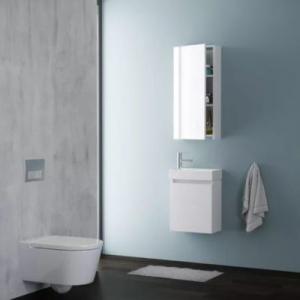 T-boss Sparta 40 alsó szekrény, mosdóval, prégelt fehér színű