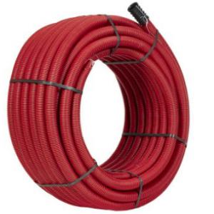 Tehno védő gégecső korrugált 160mm 450N/M ELCOR piros (50m/tekercs)
