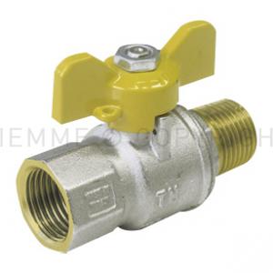 Tiemme golyóscsap 1" KB fix gázra T karos (2210015)