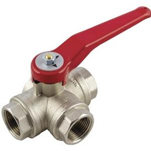 Tiemme háromutas golyóscsap 1/2" BB, hosszú karos (2950058)