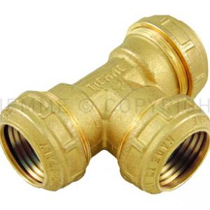 Tiemme kpe egál T-idom 25 réz (3410018)