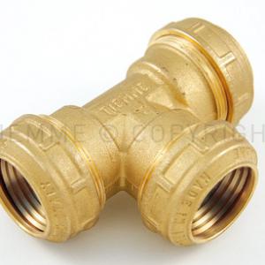 Tiemme kpe egál T-idom 32 réz (3410012)