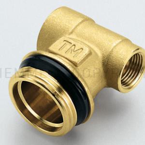 Tiemme osztóvég kétutas 1"-1/2"-3/8" K menetes (1950001)