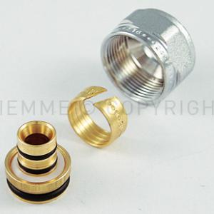 Tiemme radiátorszelep csatlakozó 16×2 ötrétegű csőhöz 24×19 menet (1440017)